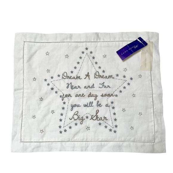 NWT Zara Home Kids Embroidered Pillowcase - Picture 1 of 9